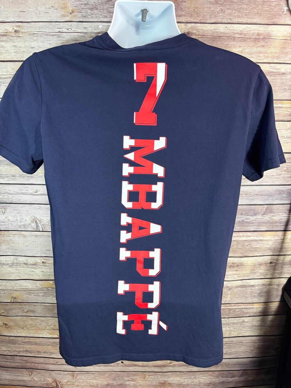 Paris Saint-Germain Mbappe No7 Graphic T-Shirt Navy Men's Medium